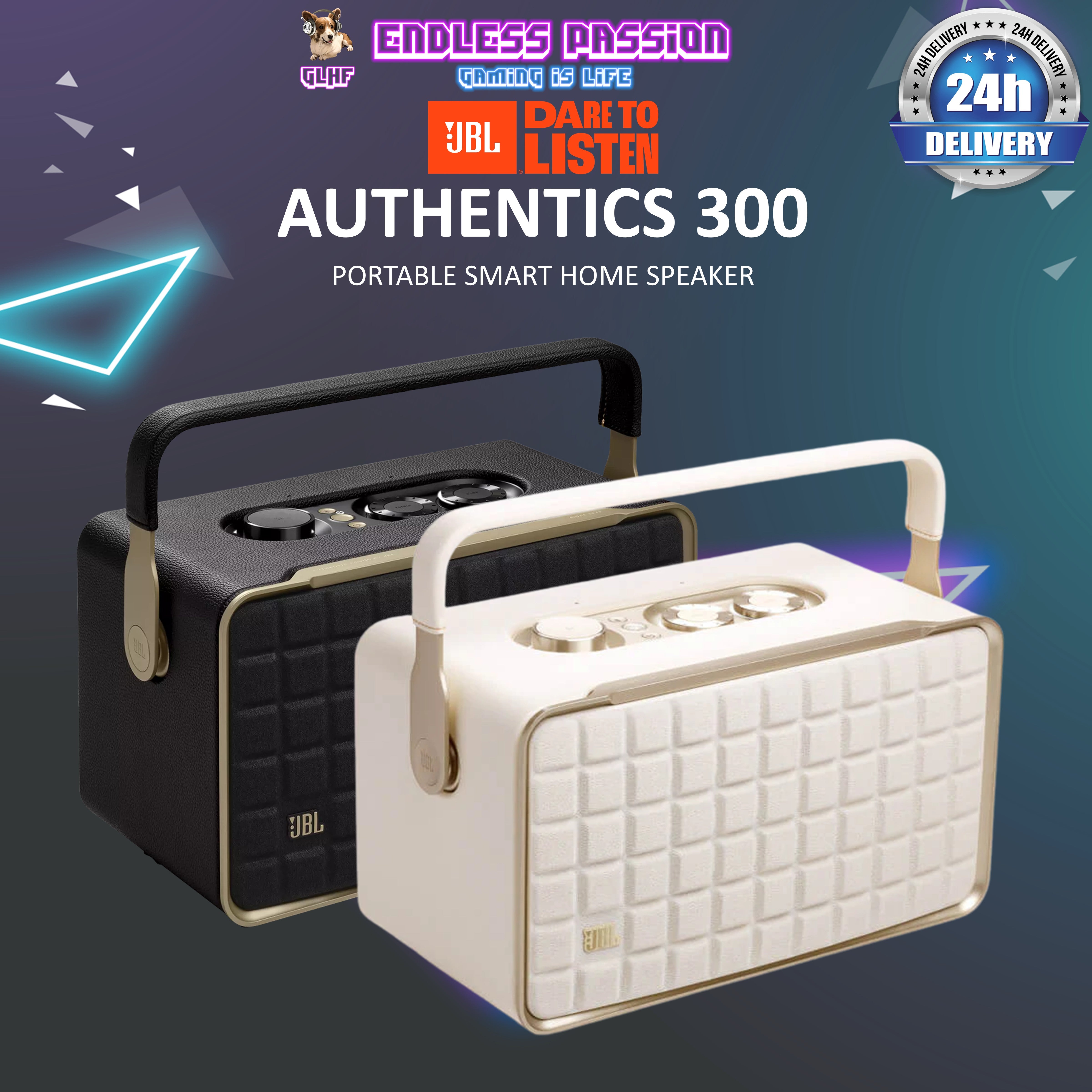超美品　JBL AUTHENTICS 300 JBL Authentics 300 Portable Wireless Bluetooth Speaker with