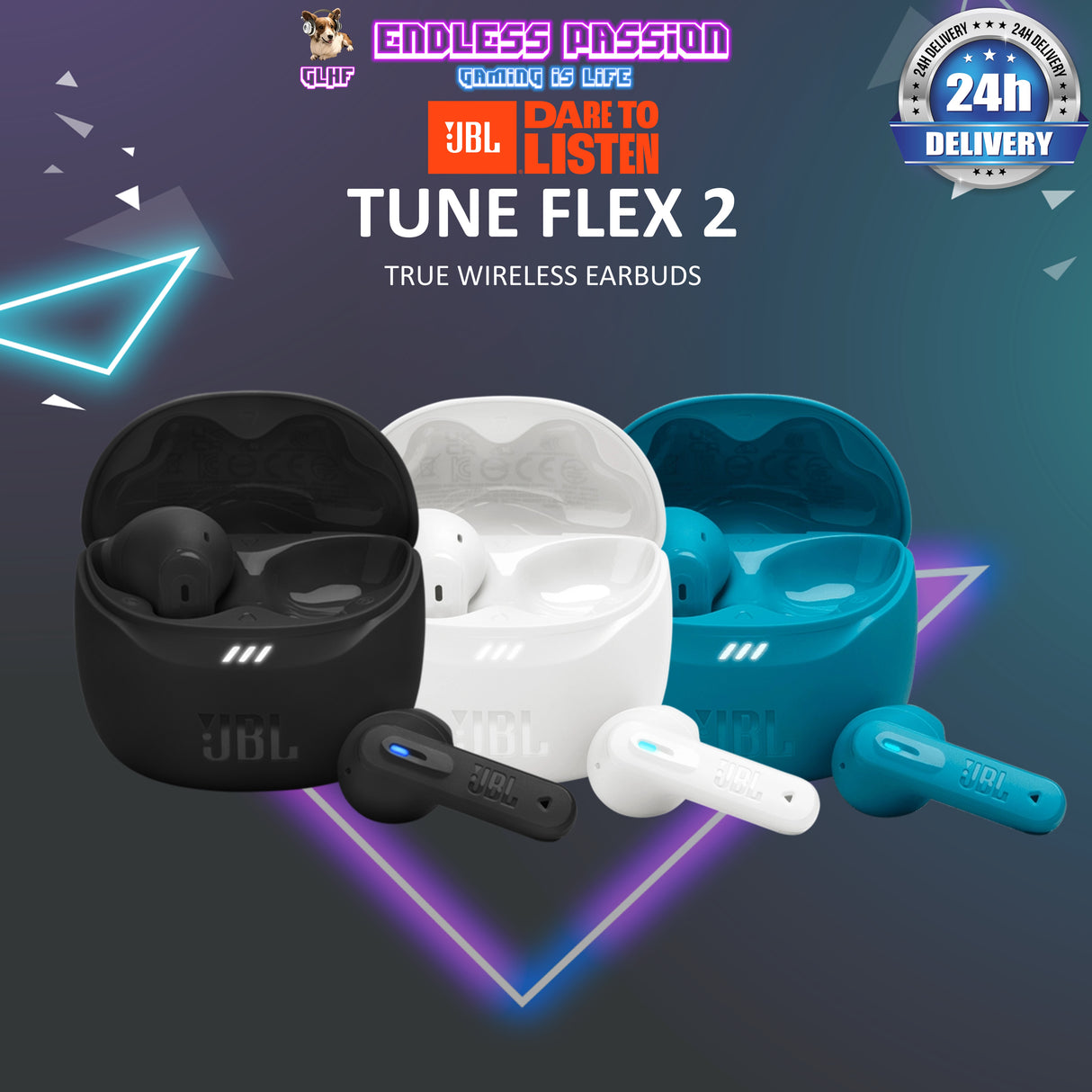 JBL Tune Flex 2 True Wireless Headphones