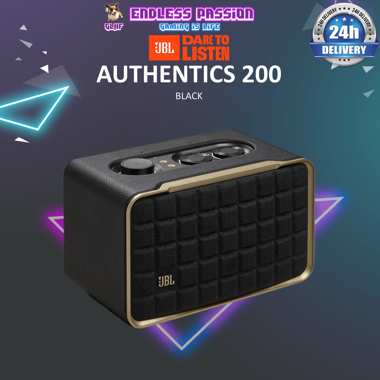 JBL Authentics 200 Retro Style Smart Home Speaker