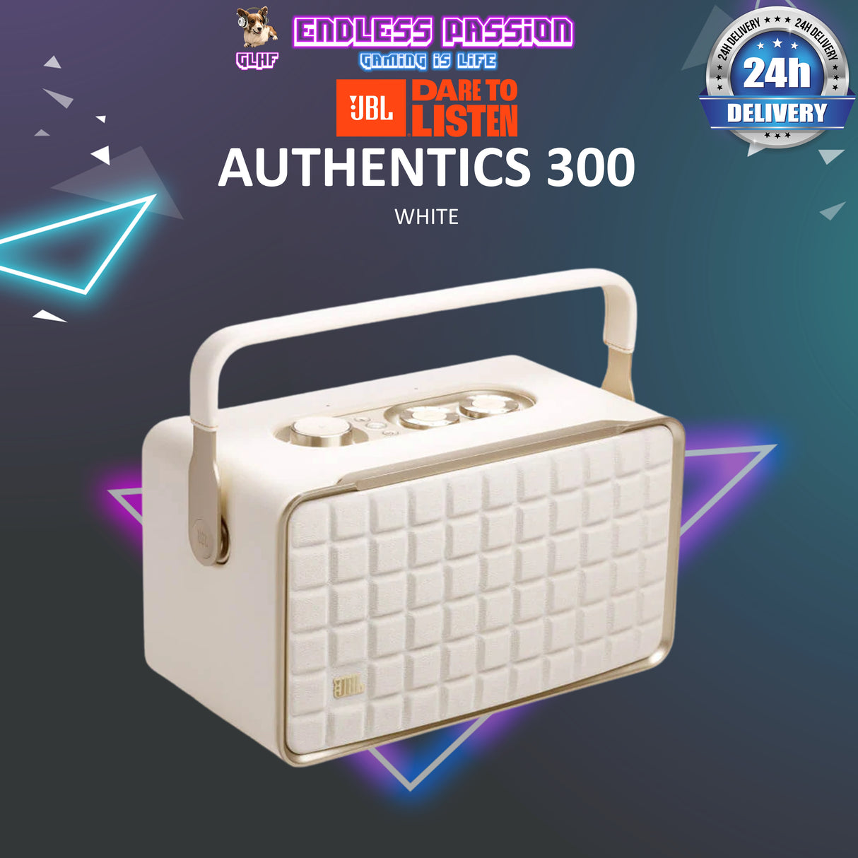 JBL Authentics 300 Retro Style Smart Home Speaker