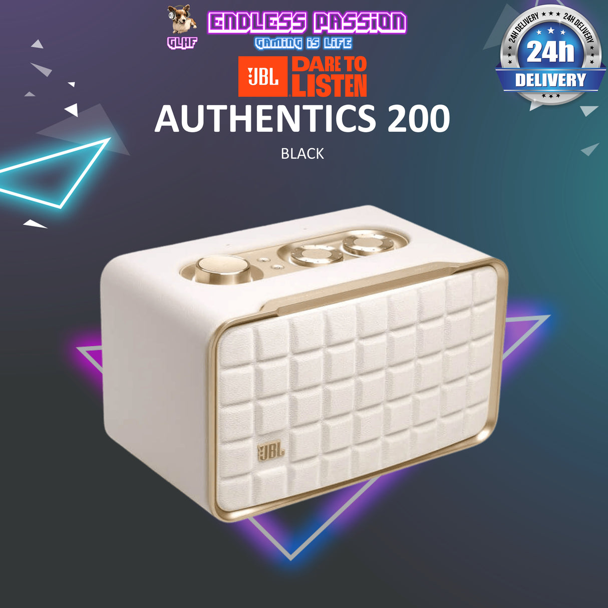 JBL Authentics 200 Retro Style Smart Home Speaker