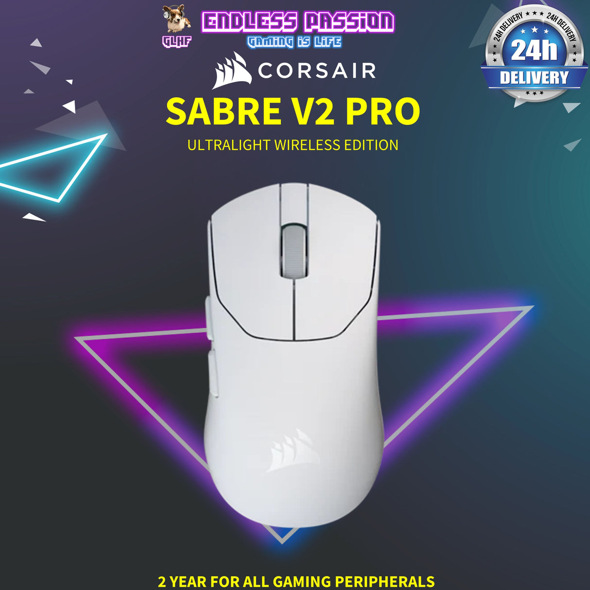 Corsair Sabre V2 Pro Ultralight Wireless Gaming Mouse