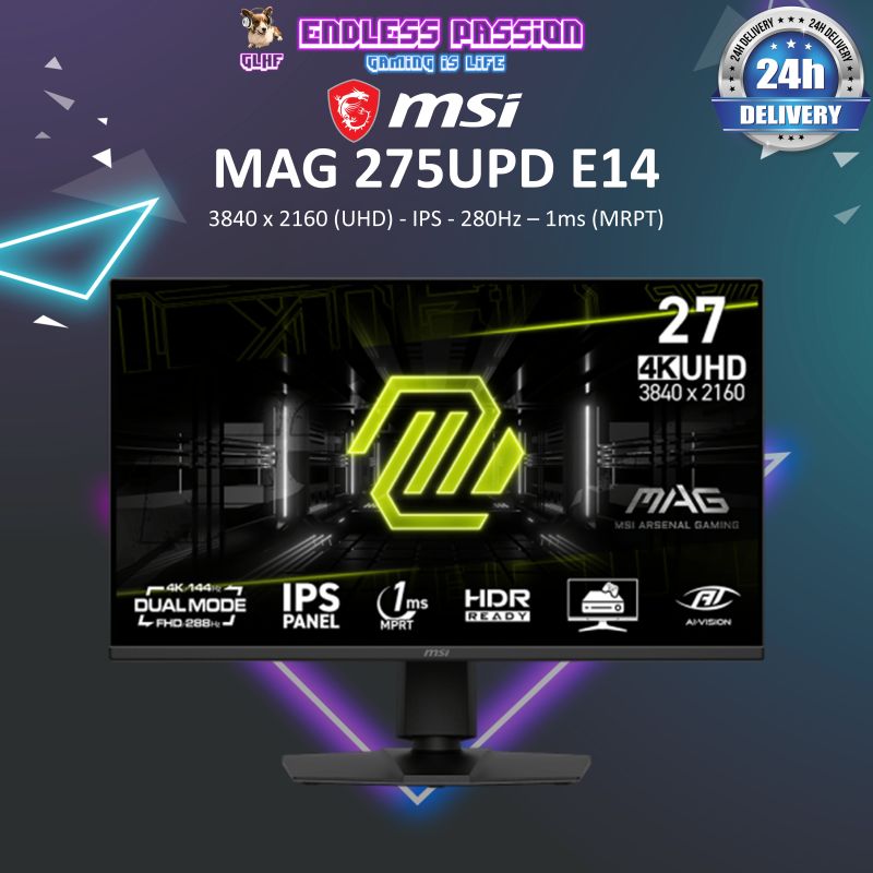 MSI MAG 275UPD E14 27" Dual Model IPS Gaming Monitor