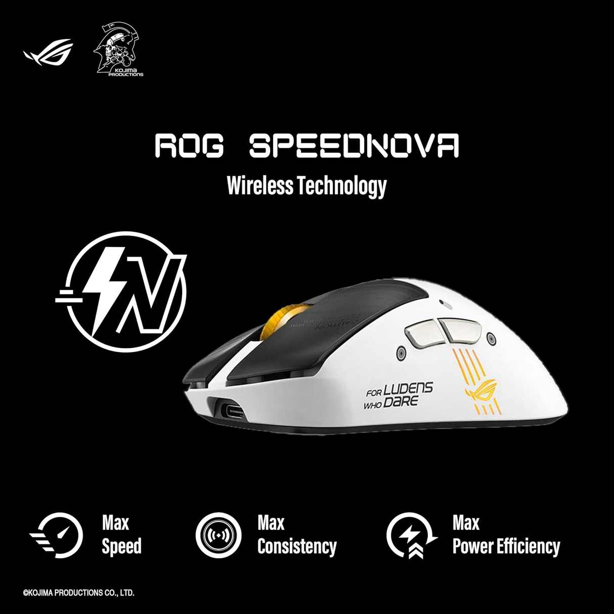 ASUS ROG KOJIMA PRODUCTIONS - KERIS II ORIGIN WIRELESS MOUSE - 90MP04L0-BMUA10