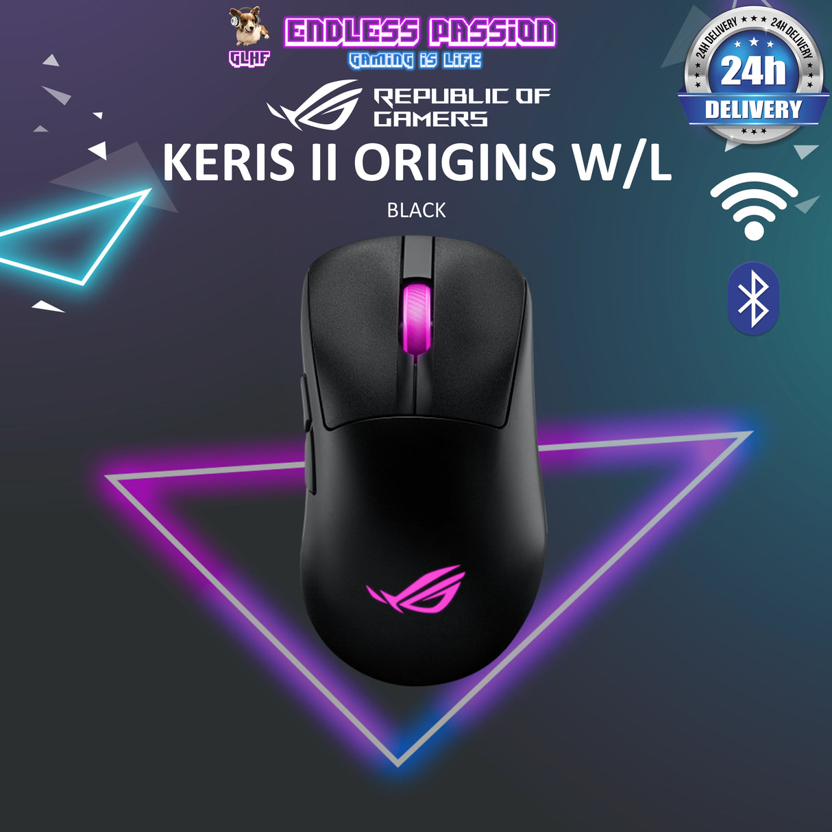 ASUS ROG Keris II Origin Wireless Gaming Mouse
