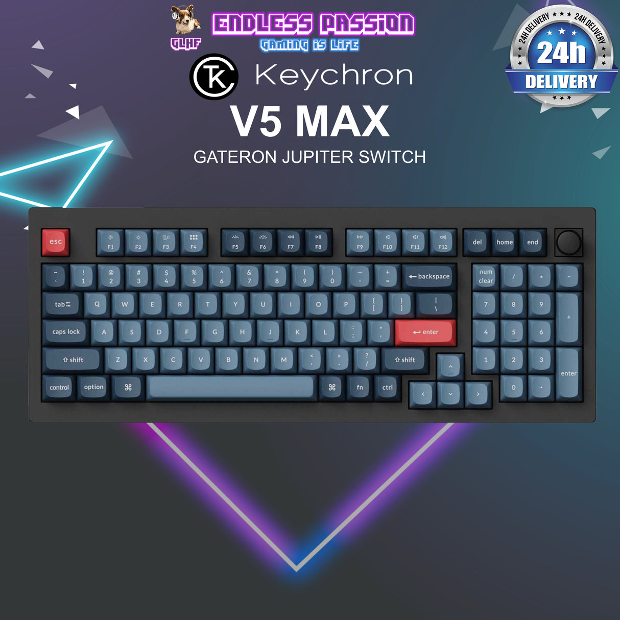 Keychron V5 Max QMK/VIA Wireless Custom Mechanical Keyboard