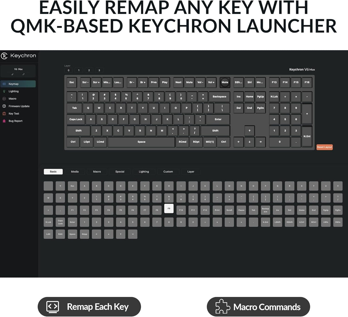 Keychron V6 Max QMK/VIA Wireless Custom Mechanical Keyboard