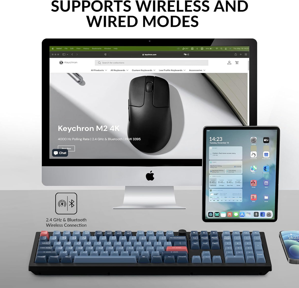 Keychron V6 Max QMK/VIA Wireless Custom Mechanical Keyboard