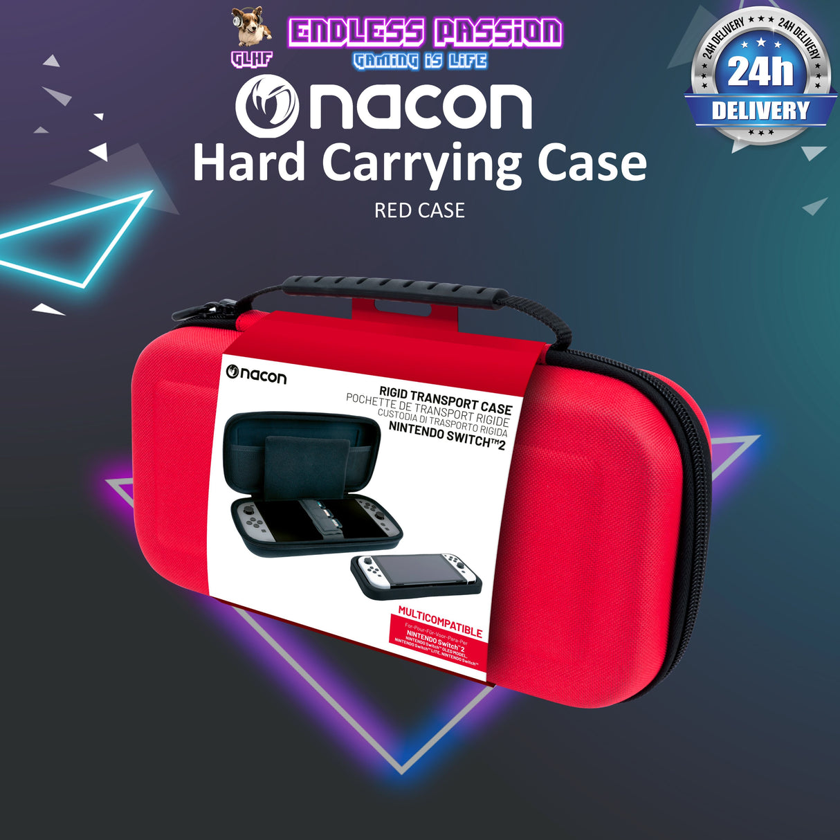Hard Carrying Case for Console and Accessories for Nintendo Switch™2
