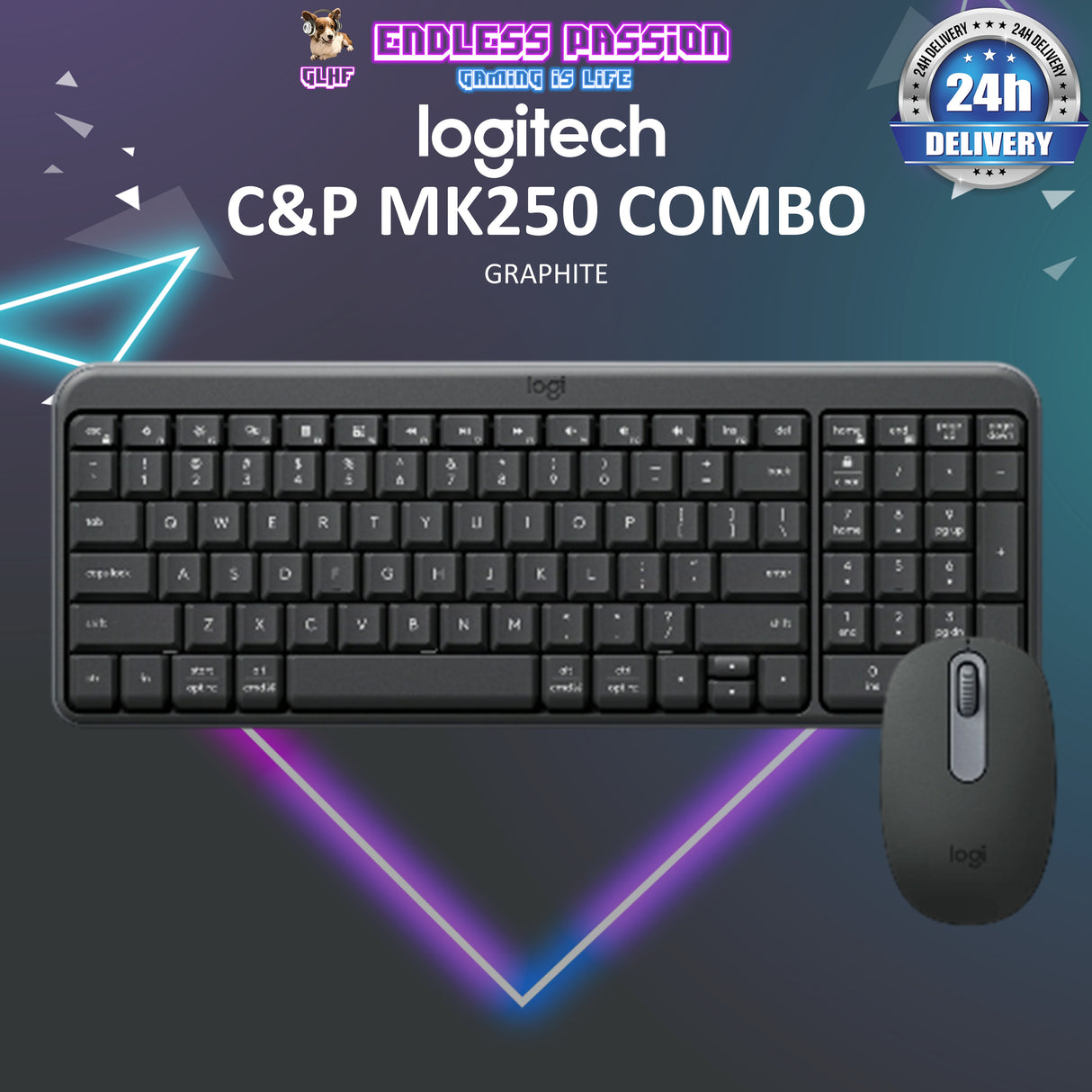 Logitech MK250 Compact Bluetooth® Wireless Combo