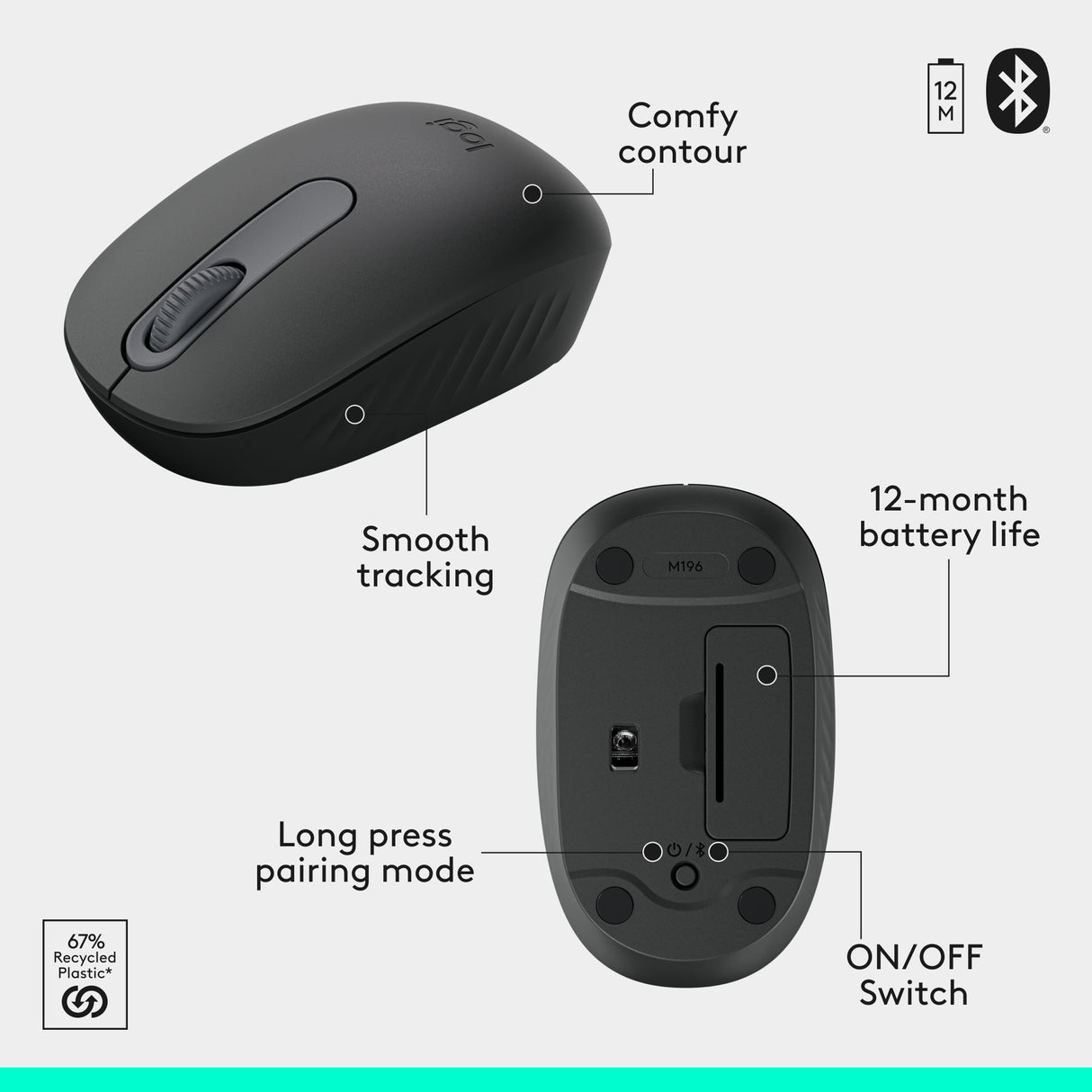Logitech MK250 Compact Bluetooth® Wireless Combo