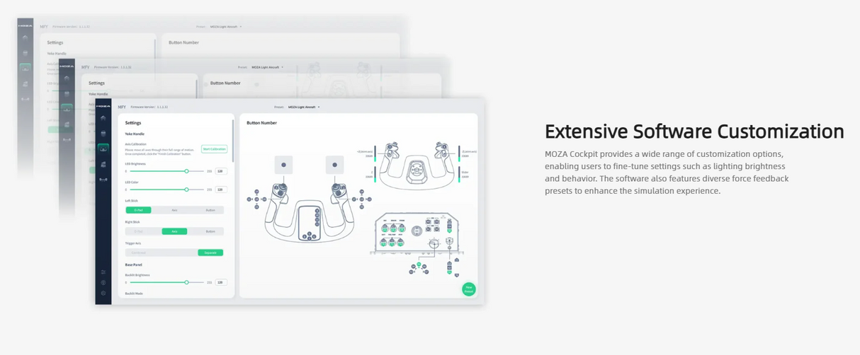 Moza AY210 Yoke Base - AS011