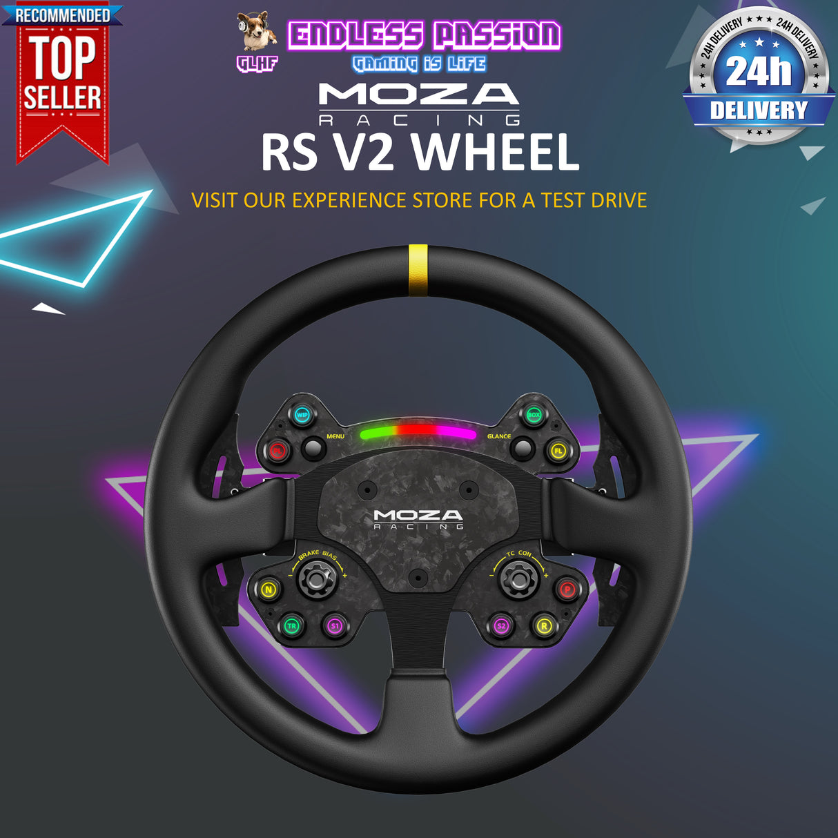 Moza RS V2 Steering Wheel - RS025
