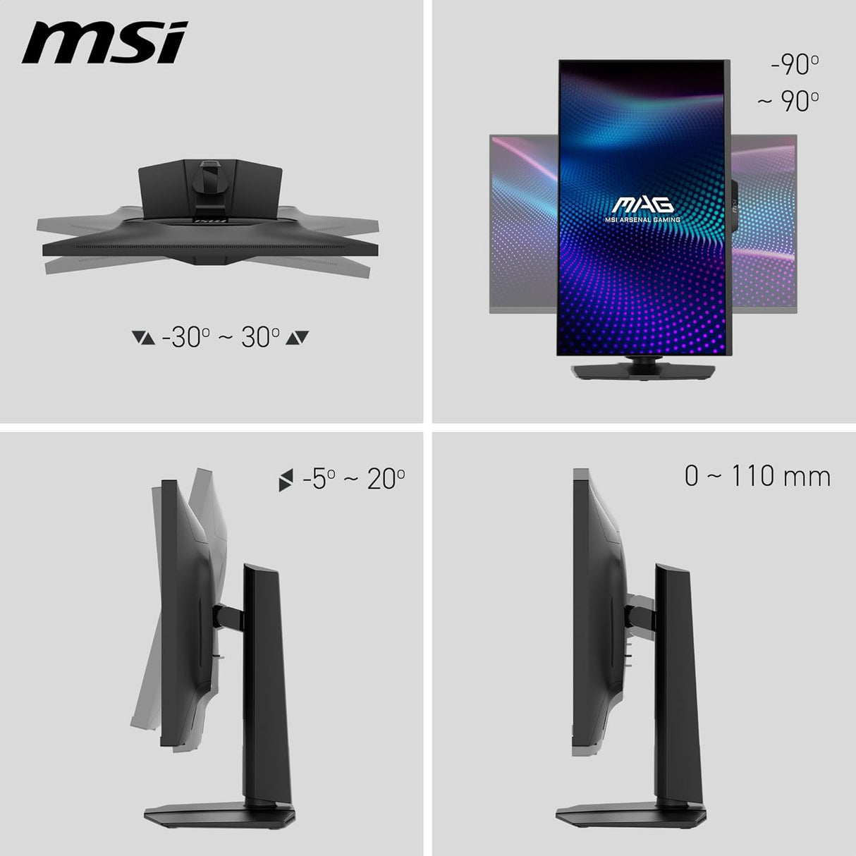 MSI MAG 274QPF X30 MV 27-inch QHD Mini-LED Gaming Monitor – 300Hz, HDR