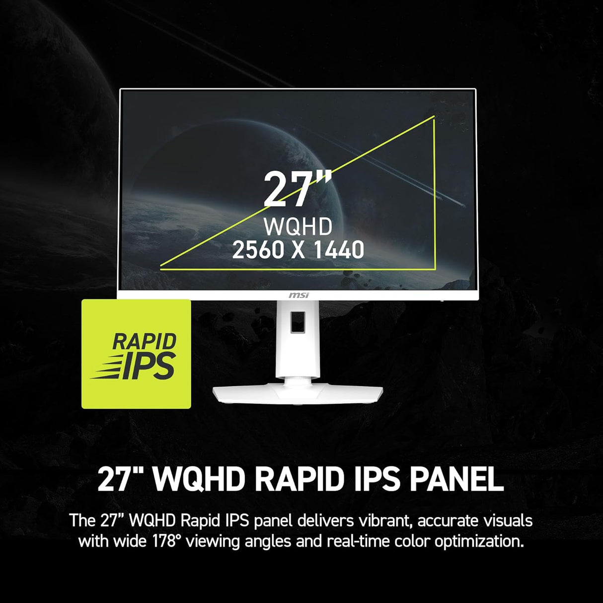 MSI MAG 274QRFW X32 27" WQHD Rapid IPS 320Hz Gaming Monitor