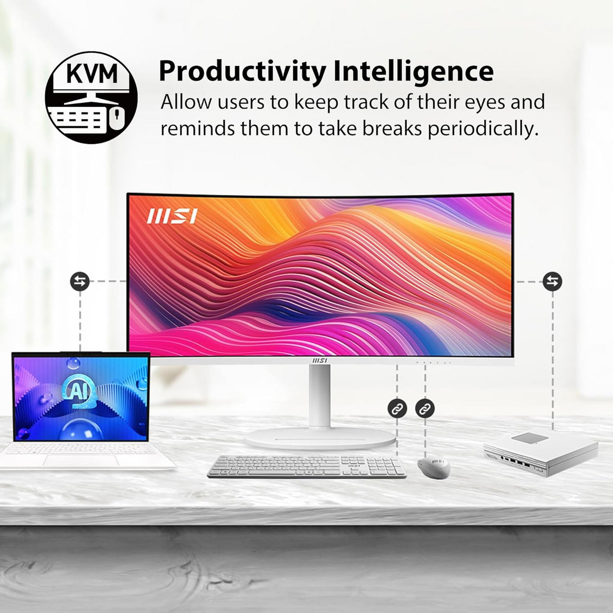 MSI Modern MD342CQPW Business & Productivity Monitor