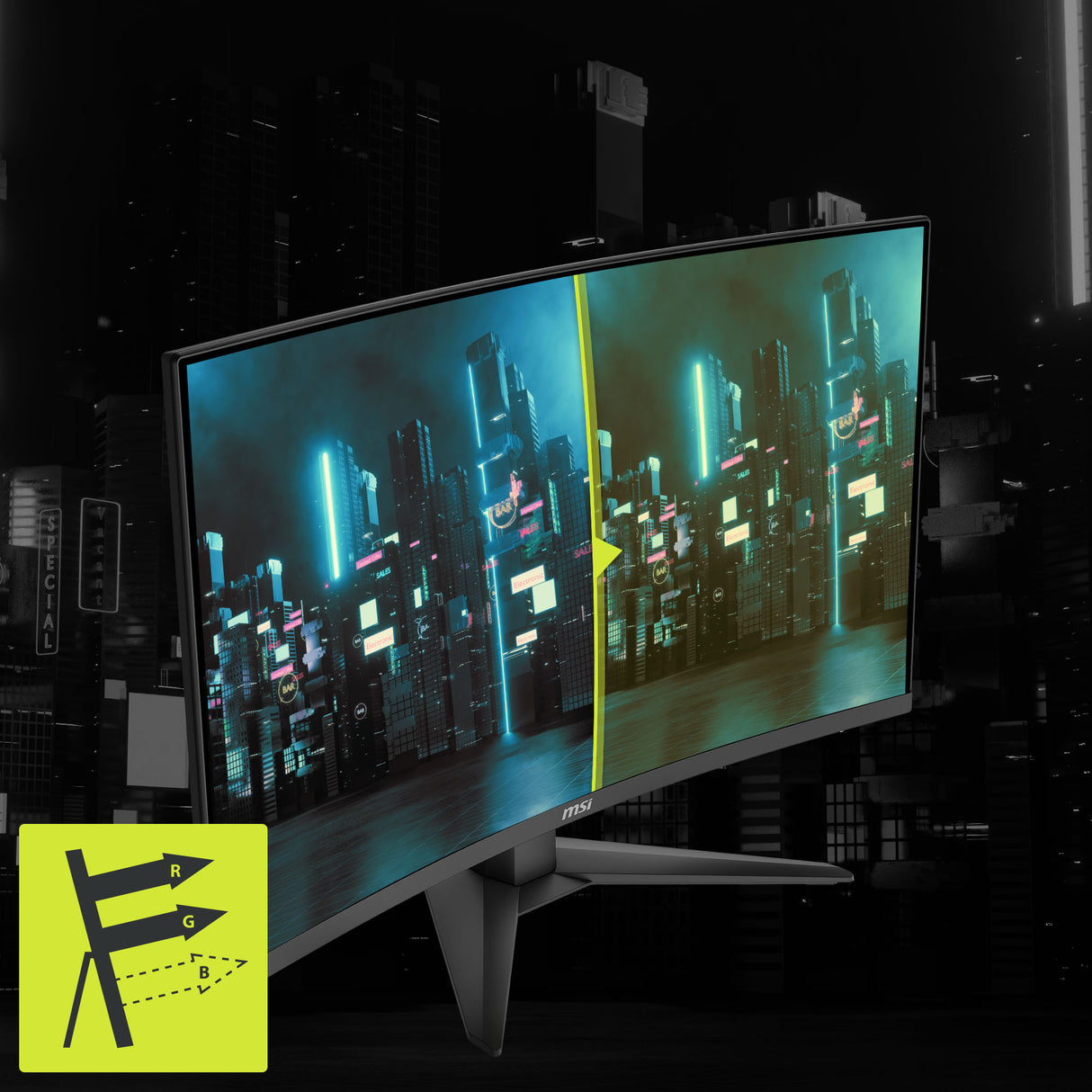 MSI MAG 321CQF E18 31.5" WQHD Rapid VA 180Hz Gaming Monitor