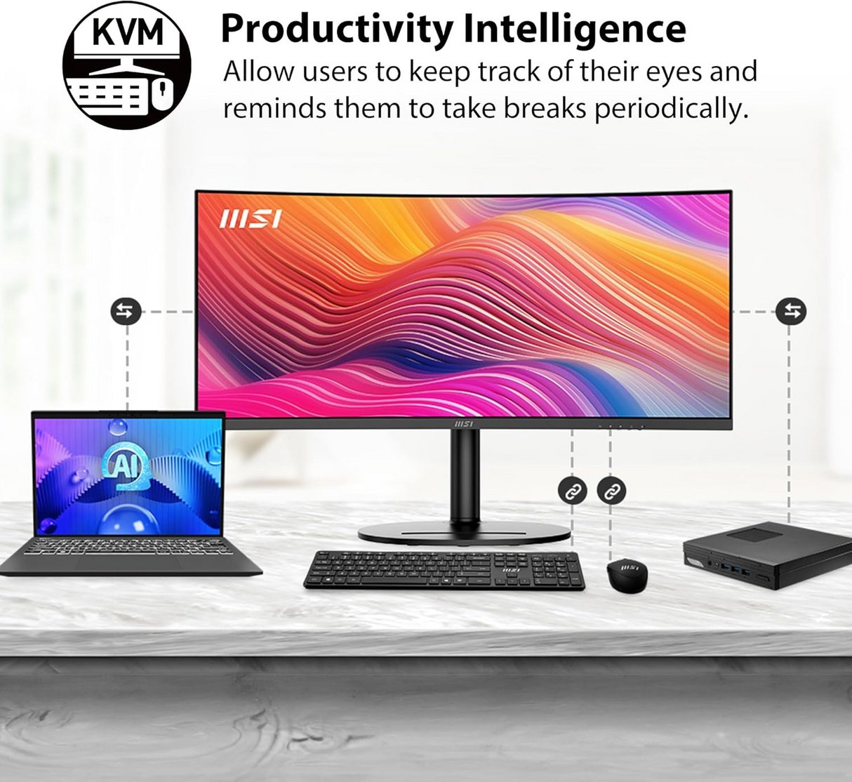 MSI Modern MD342CQP Business & Productivity Monitor