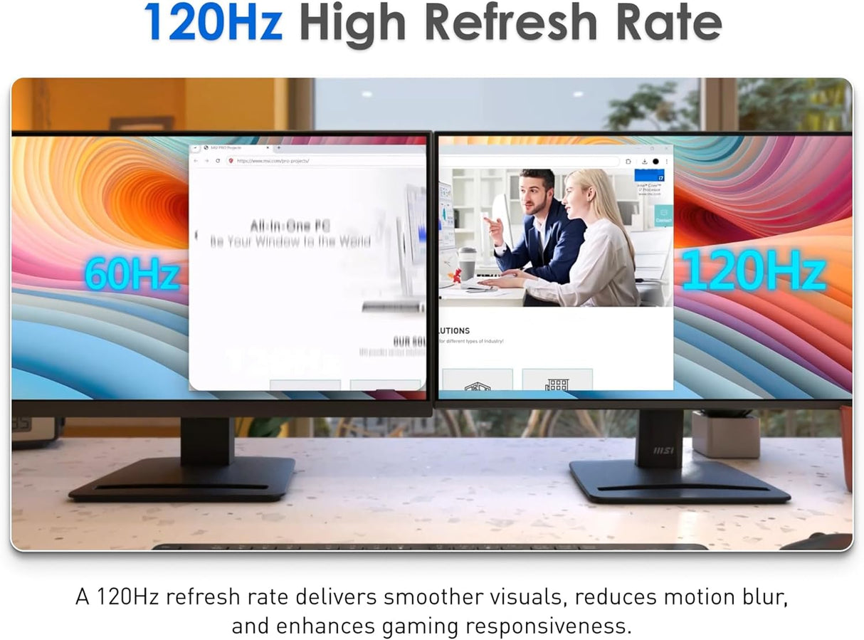 MSI Pro MP275 E2 27" Full HD 120Hz 1ms (MPRT) Productivity Monitor