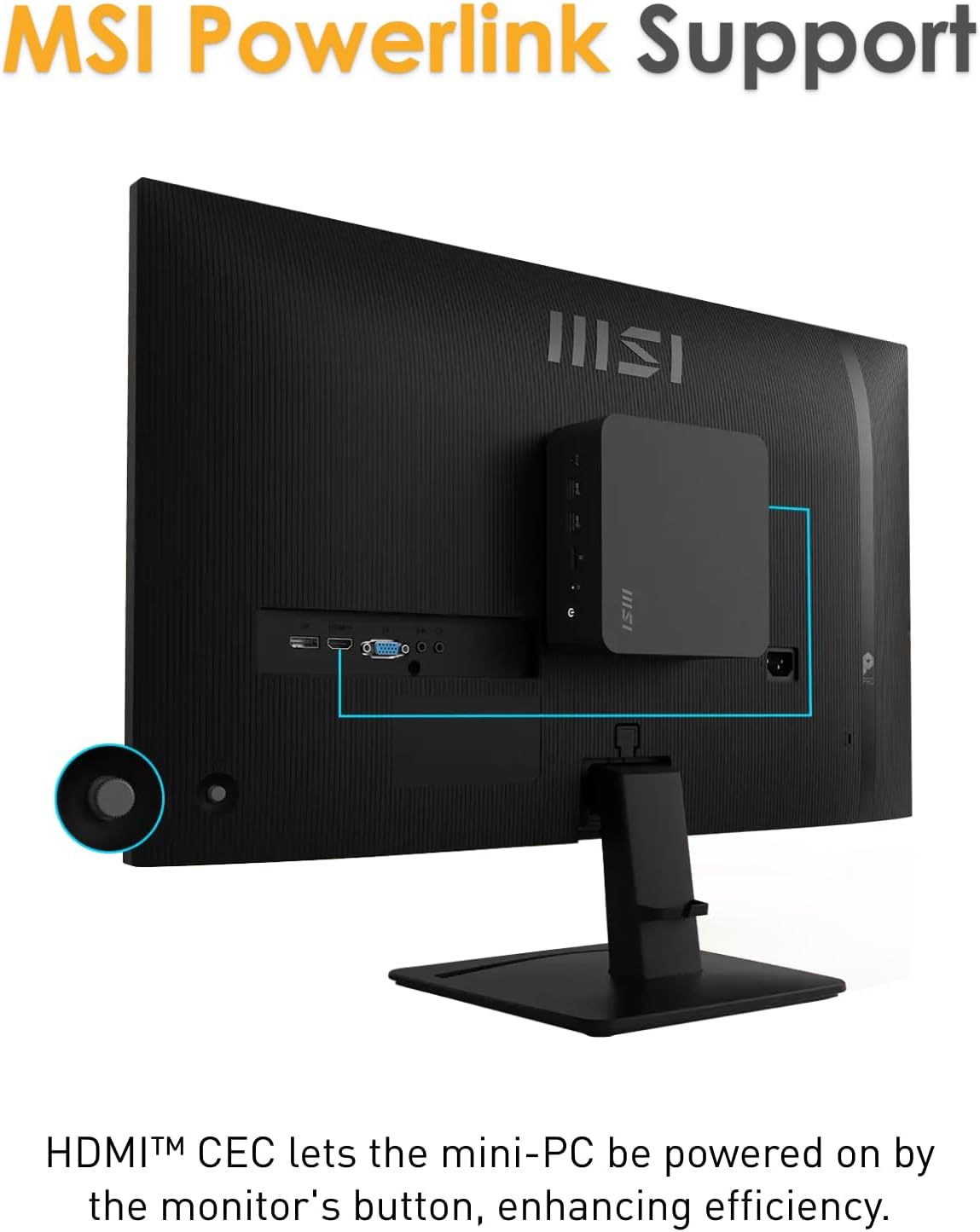 MSI Pro MP275 E2 27" Full HD 120Hz 1ms (MPRT) Productivity Monitor