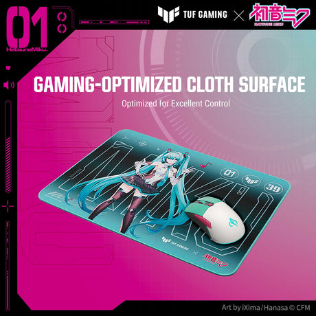 ASUS TUF Gaming P1 Mouse Pad - Hatsune Miku Edition