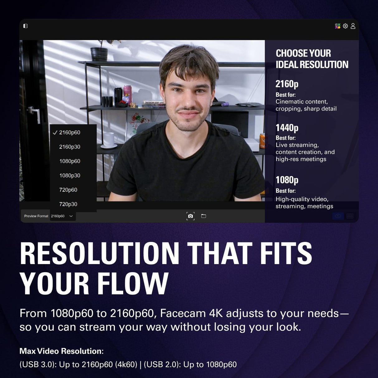 Elgato Facecam 4K - Ultra HD at 60FPS