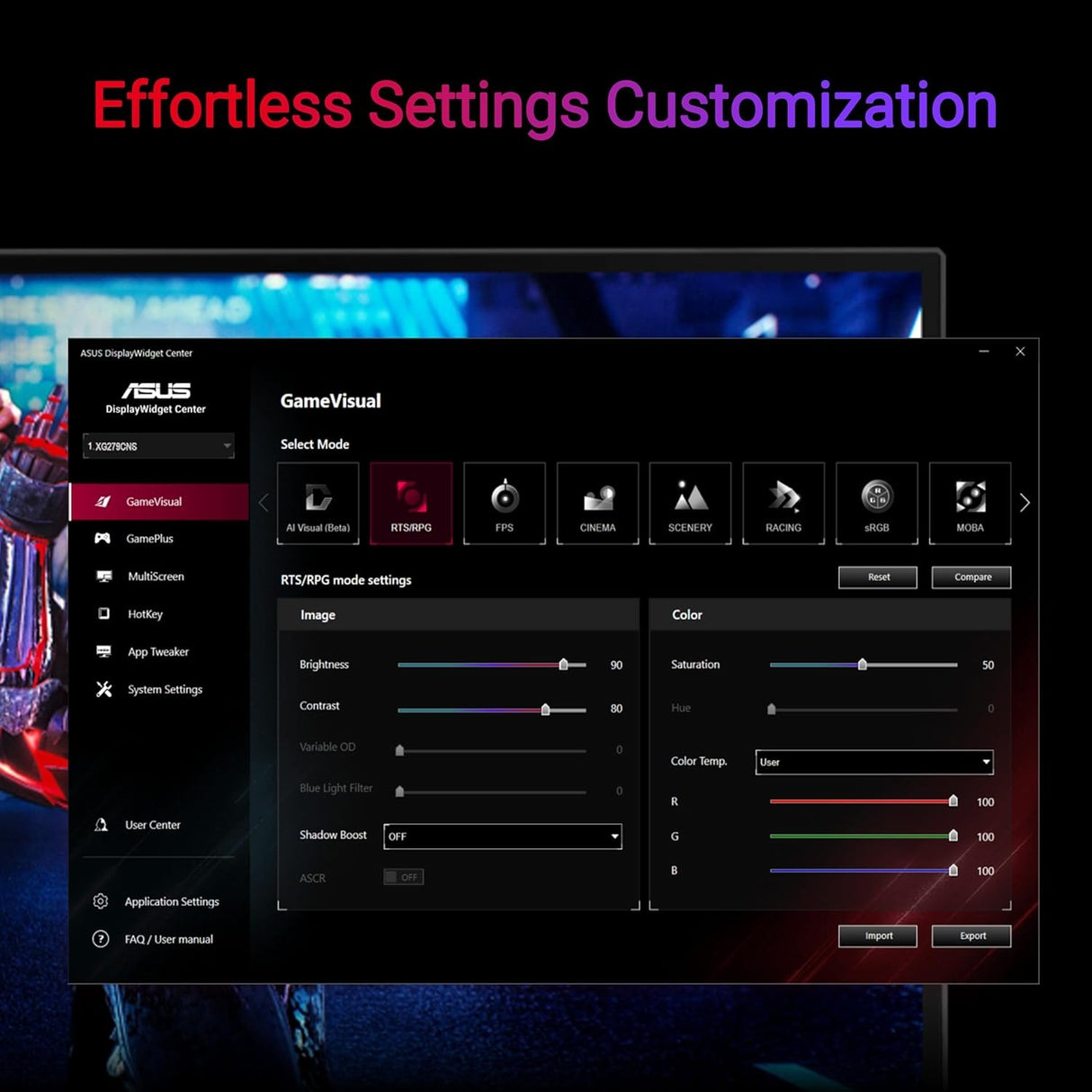Asus ROG Strix XG279CNS Type-C Gaming Monitor - 27 Inch FHD 380Hz 1ms