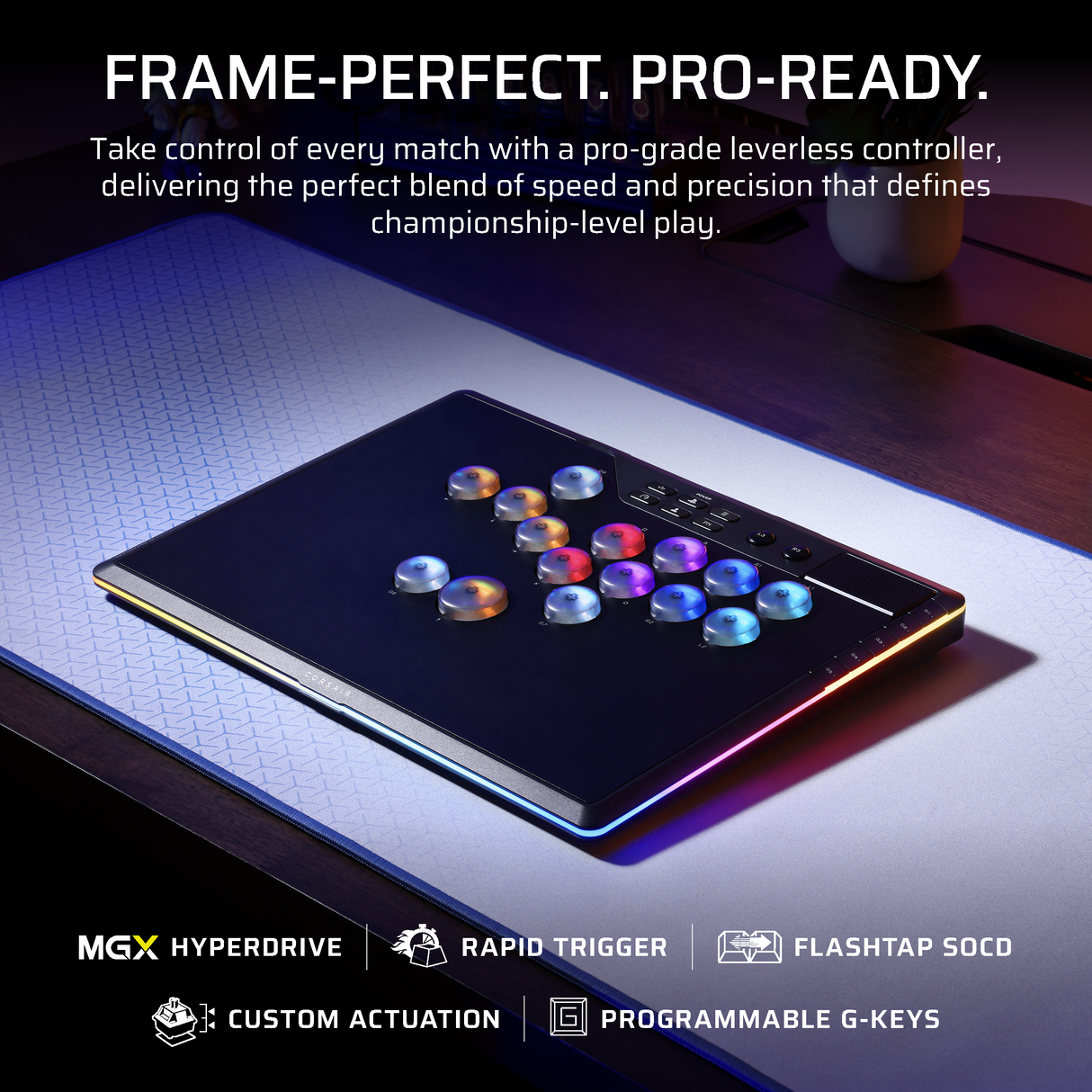 Corsair Novablade Pro Wireless Hall Effect Leverless Controller For Playstation & PC