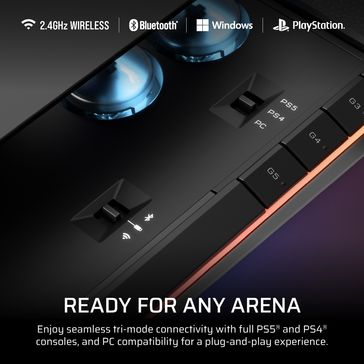 Corsair Novablade Pro Wireless Hall Effect Leverless Controller For Playstation & PC