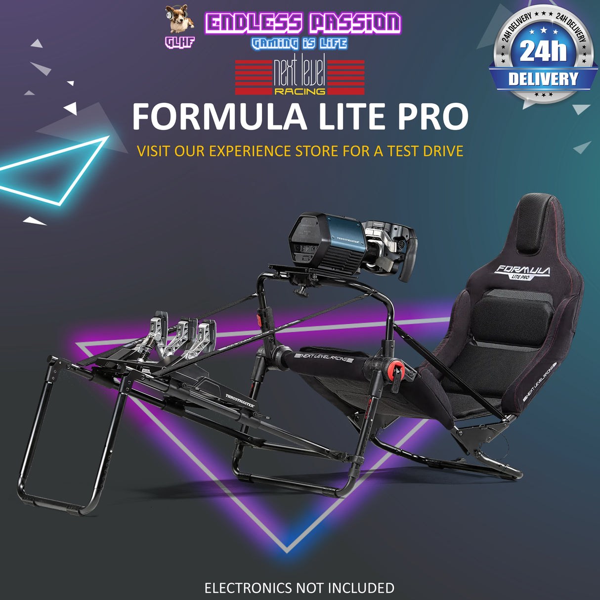 Next Level Racing Formula Lite Pro Foldable Simulator Cockpit - NLR-S038
