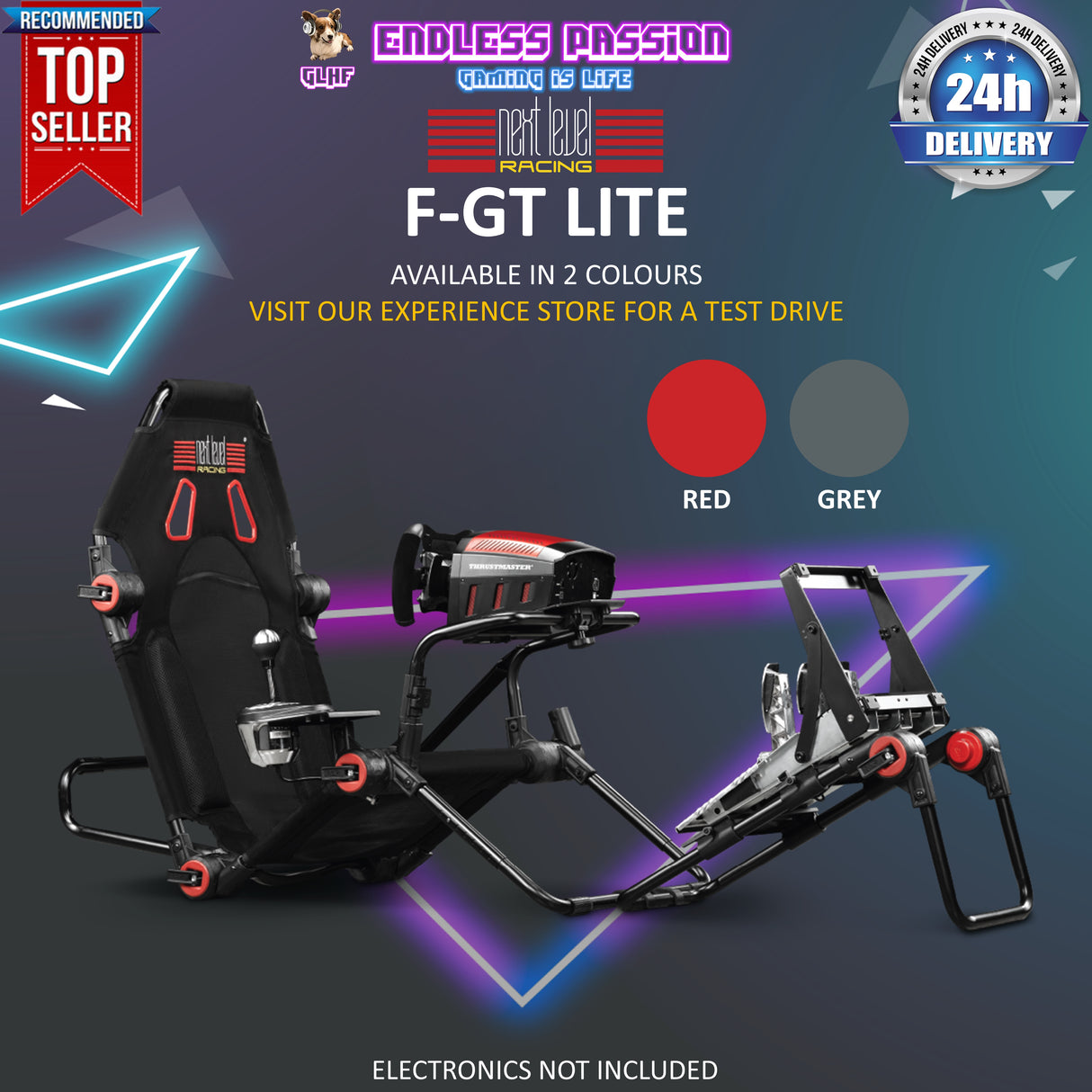 Next Level Racing F-GT Lite Foldable Racing Cockpit