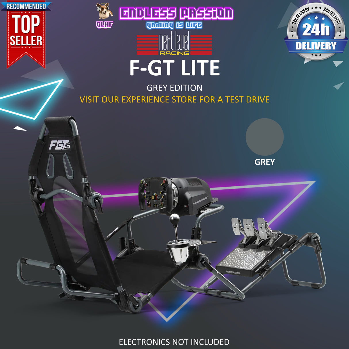 Next Level Racing F-GT Lite Foldable Racing Cockpit