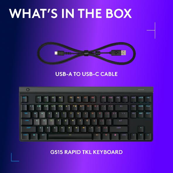 Logitech G G515 Rapid TKL Low Profile Wired Gaming Keyboard