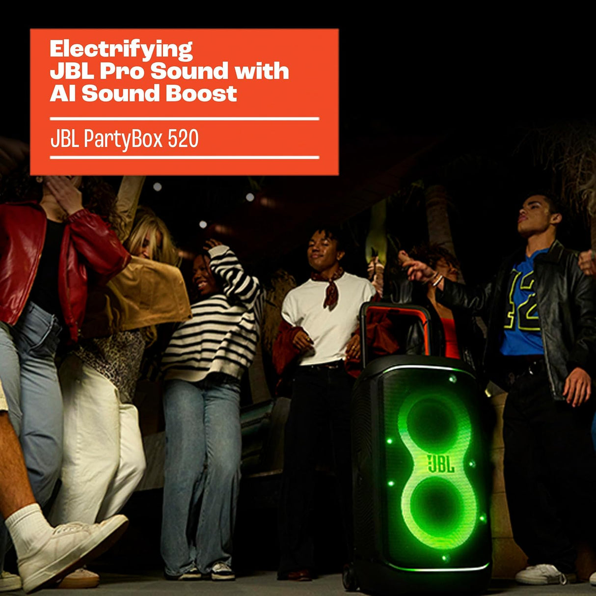 JBL PartyBox 520 Portable Battery-Powered Party Speaker