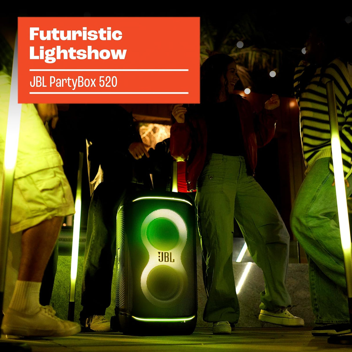 JBL PartyBox 520 Portable Battery-Powered Party Speaker