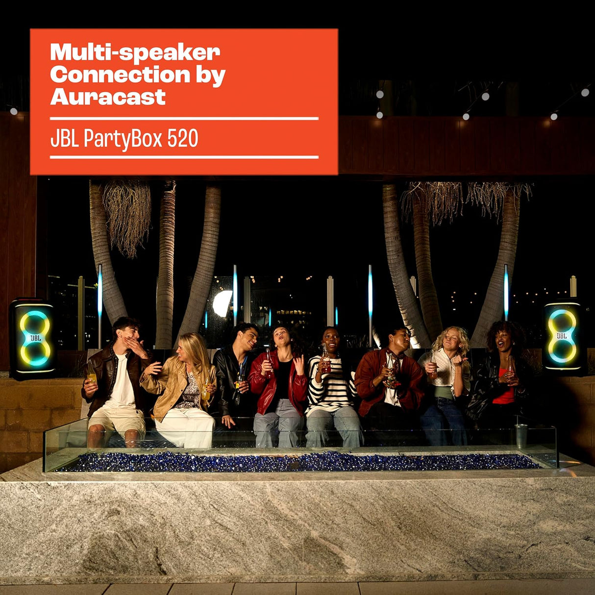 JBL PartyBox 520 Portable Battery-Powered Party Speaker