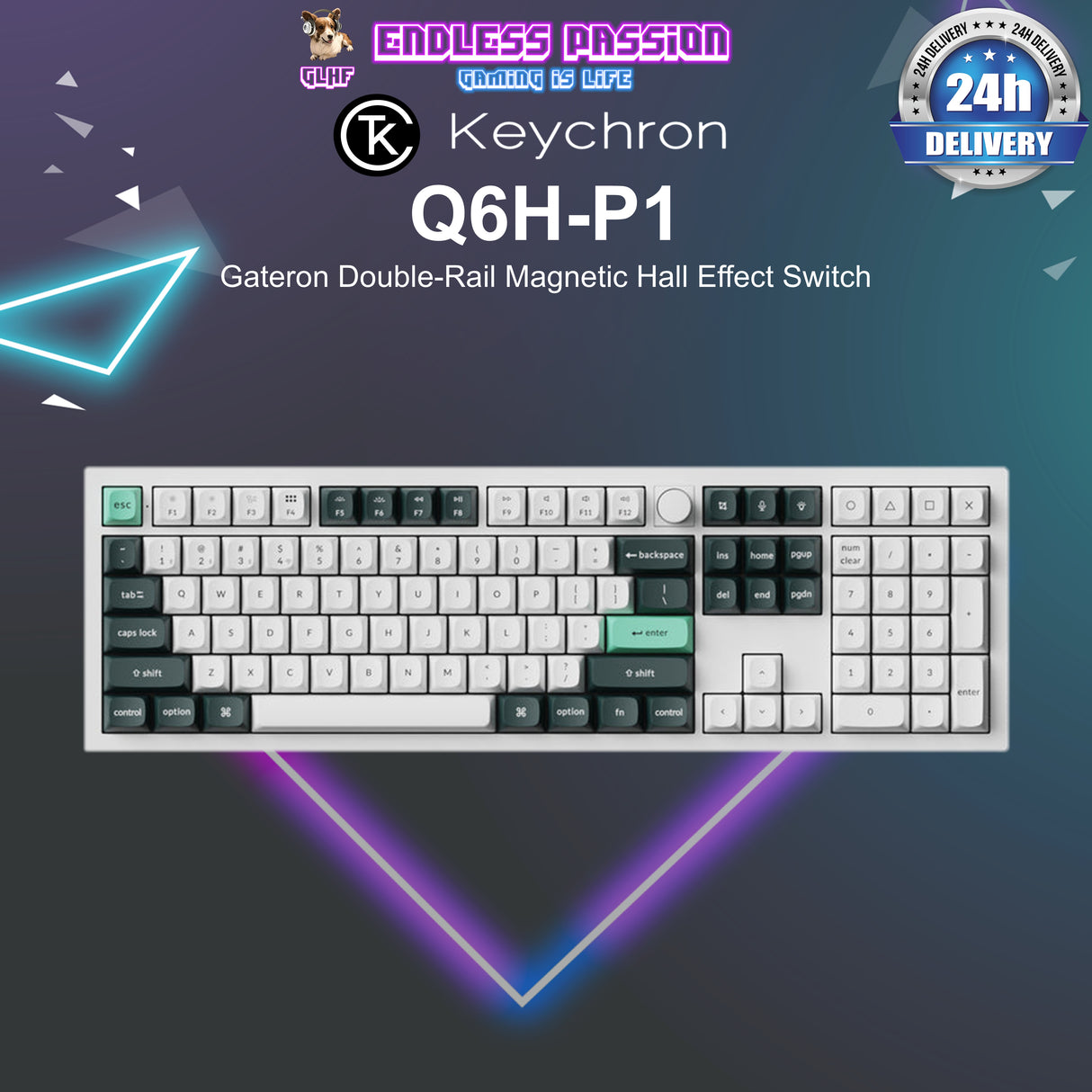 Keychron Q6 HE - Wireless Magnetic Switch Custom Keyboard