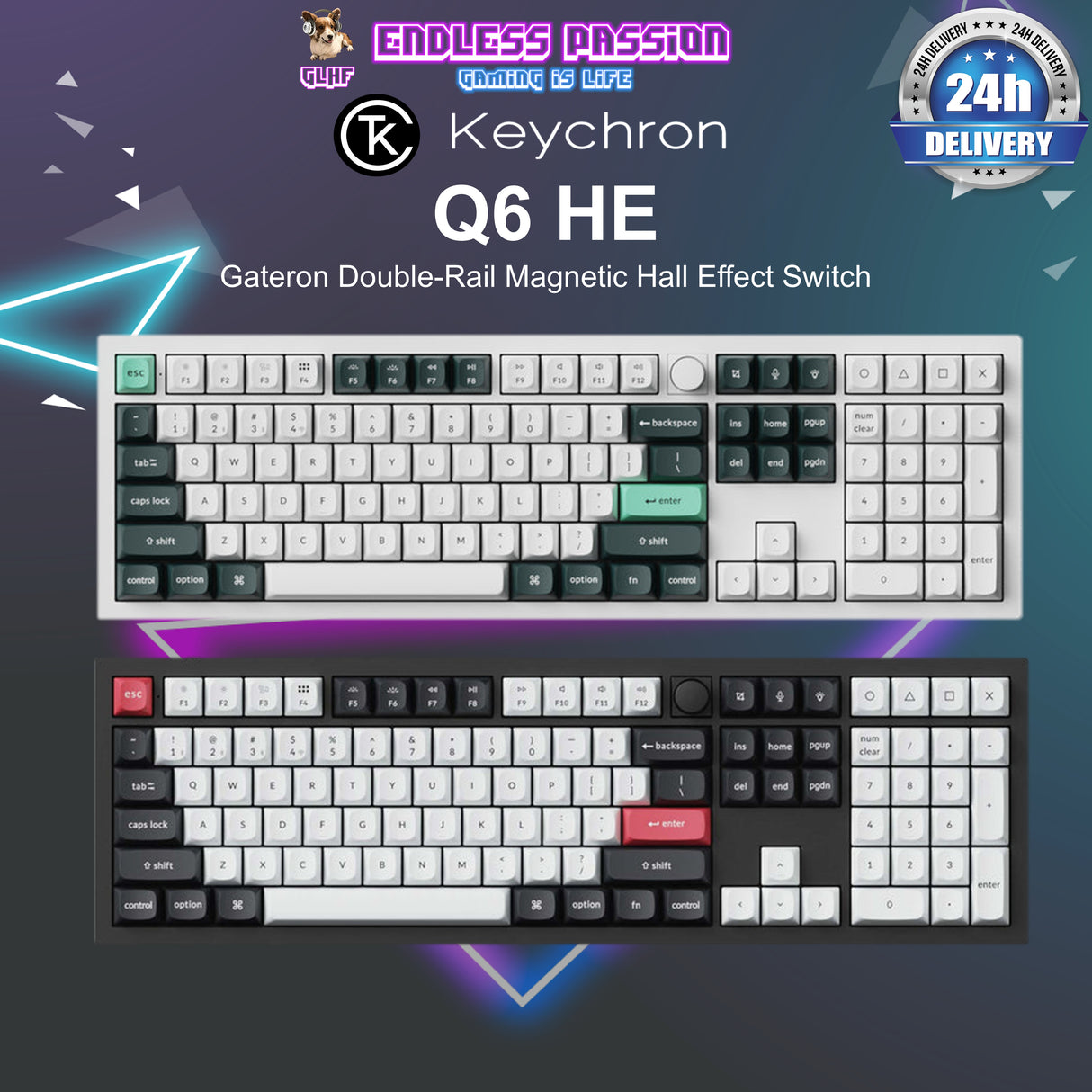 Keychron Q6 HE - Wireless Magnetic Switch Custom Keyboard