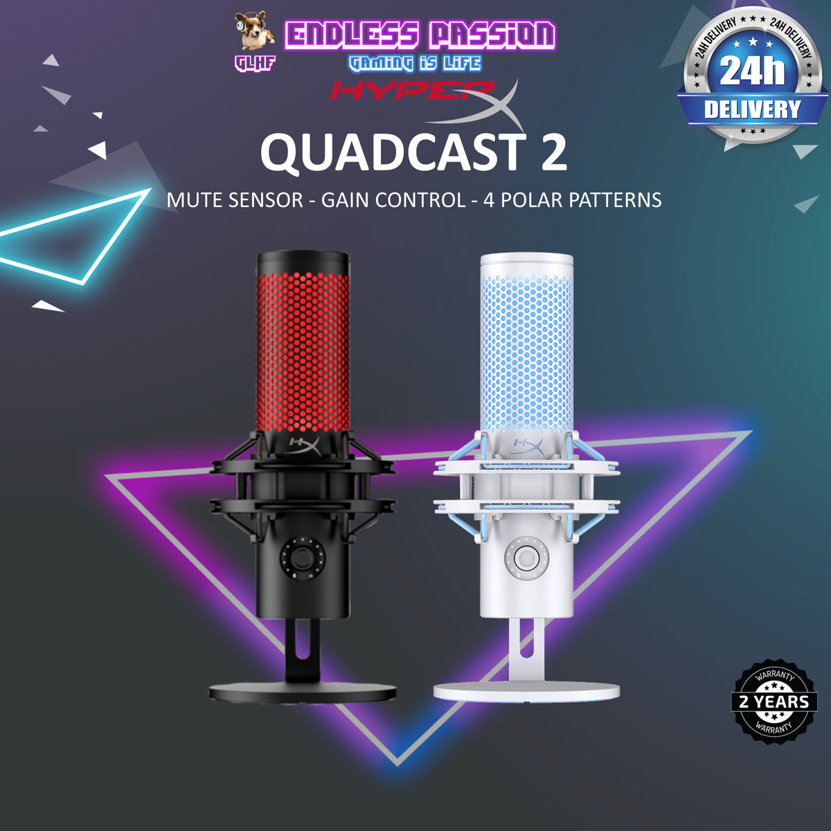 HyperX QuadCast Microphone – Endless Passion