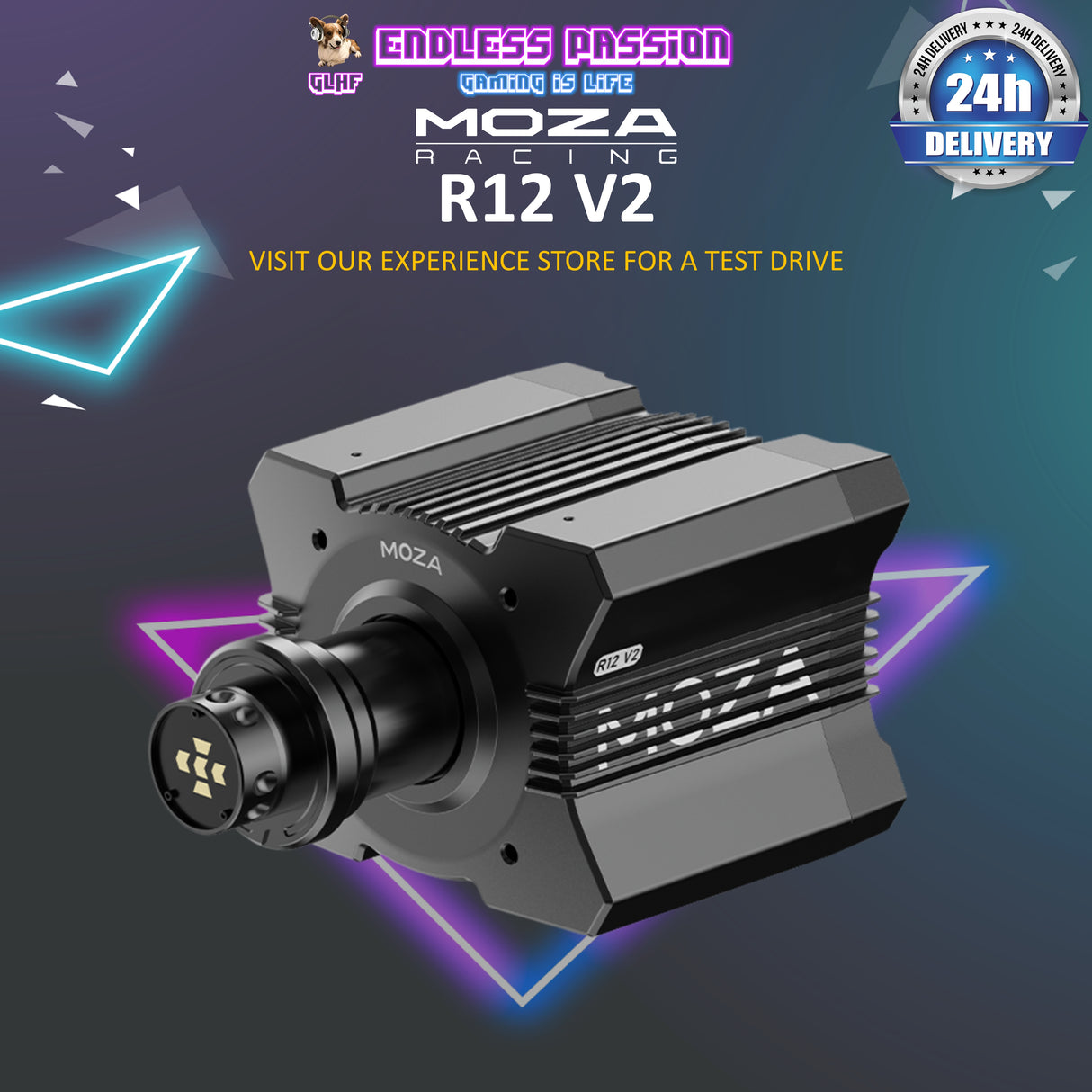 Moza R12 V2 Direct Drive Wheel Base - RS081