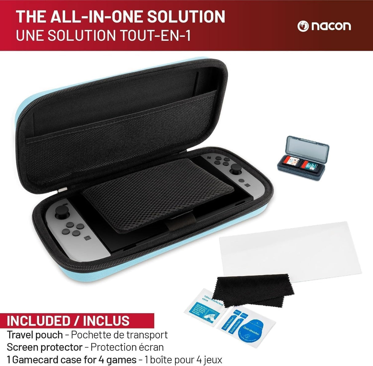 Nacon Black Case and Protection Pack for Nintendo Switch 2