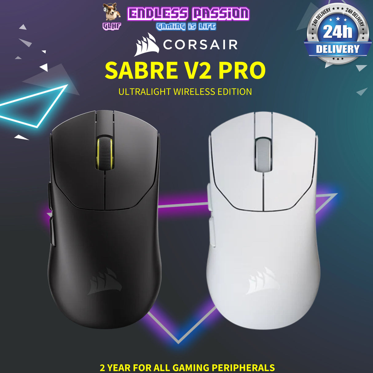 Corsair Sabre V2 Pro Ultralight Wireless Gaming Mouse