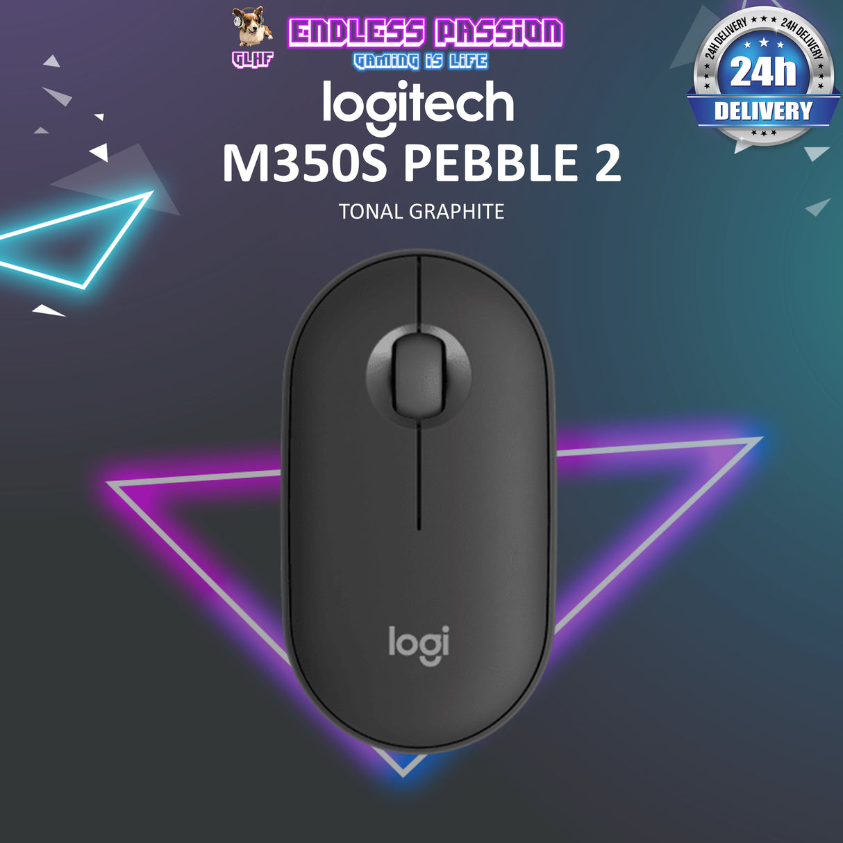 Logitech Pebble Mouse 2 M350s Slim Bluetooth Wireless Mouse