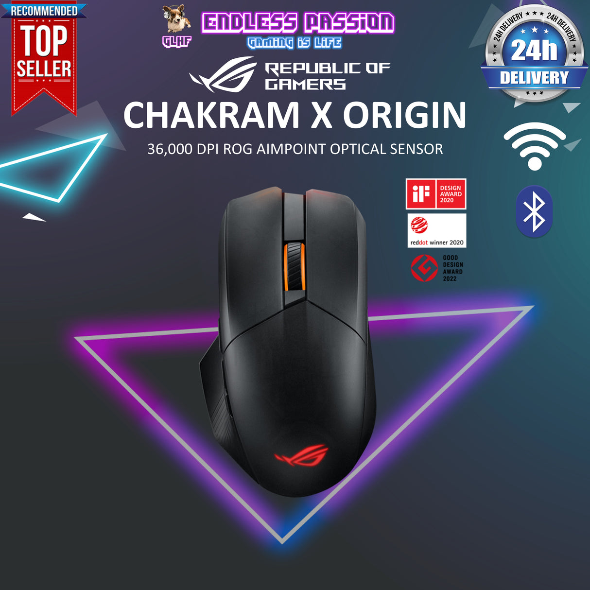 Asus ROG Chakram X Origin Wireless RGB Gaming Mouse