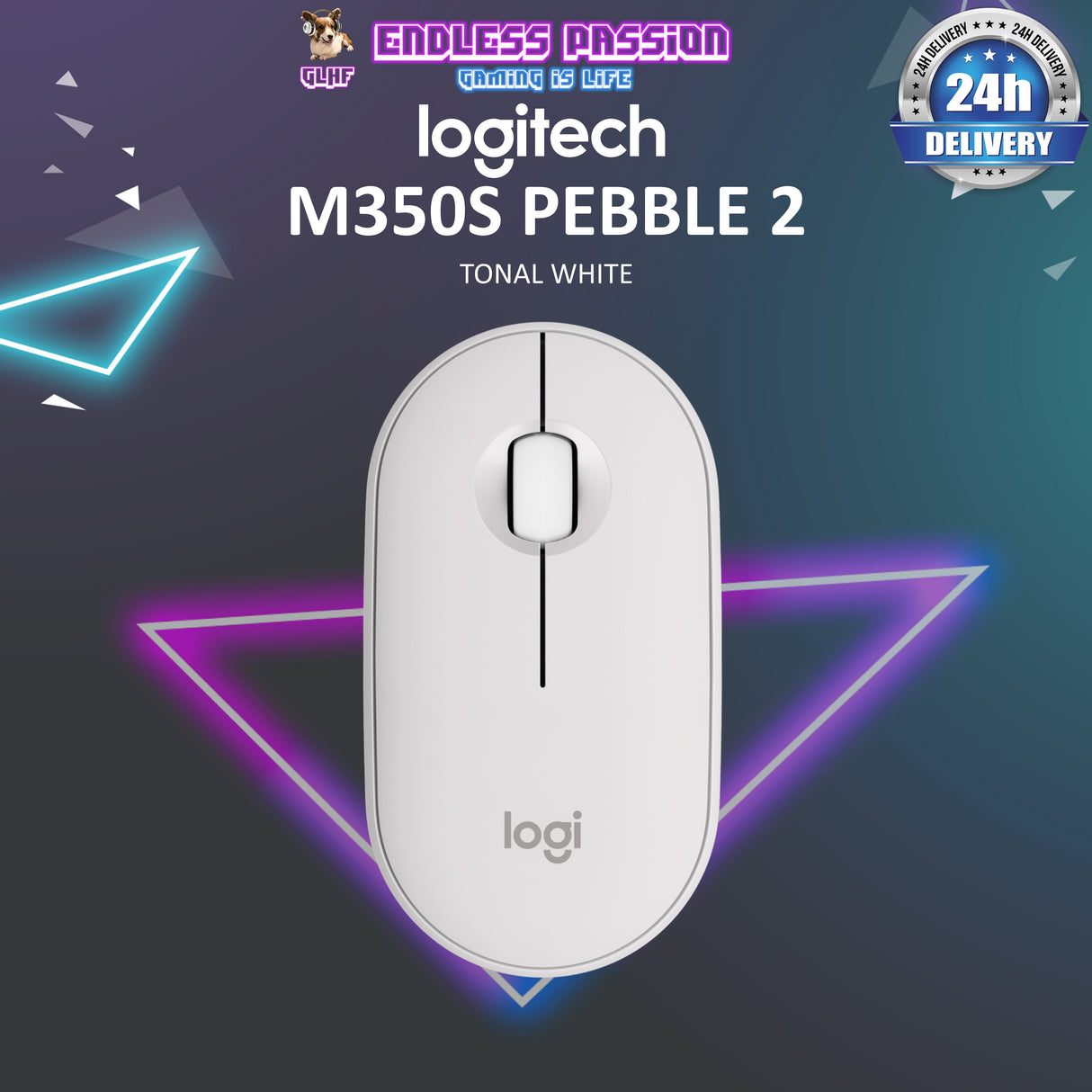 Logitech Pebble Mouse 2 M350s Slim Bluetooth Wireless Mouse