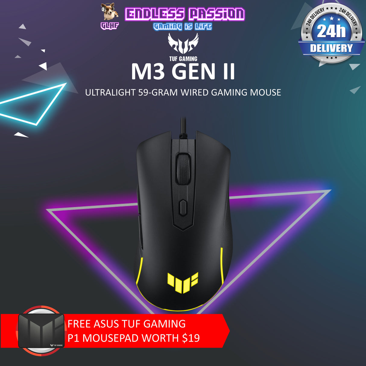 Asus TUF Gaming M3 Gen II Wired Gaming Mouse