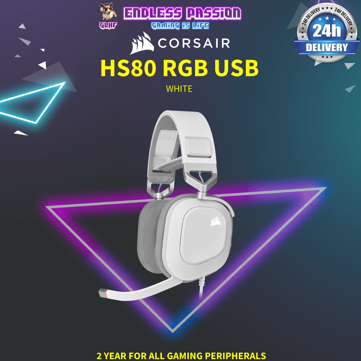 Corsair HS80 RGB USB Premium Gaming Headset