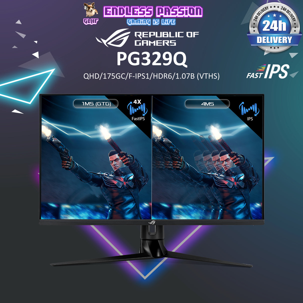 ASUS ROG Swift PG329Q 32 Inch QHD Gaming Monitor