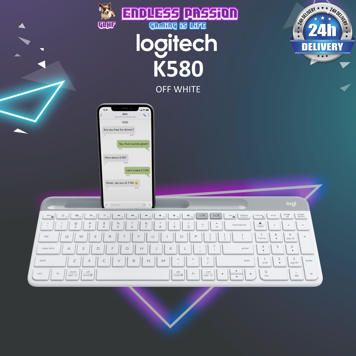 Logitech K580 Slim Multi-Device Wireless Keyboard