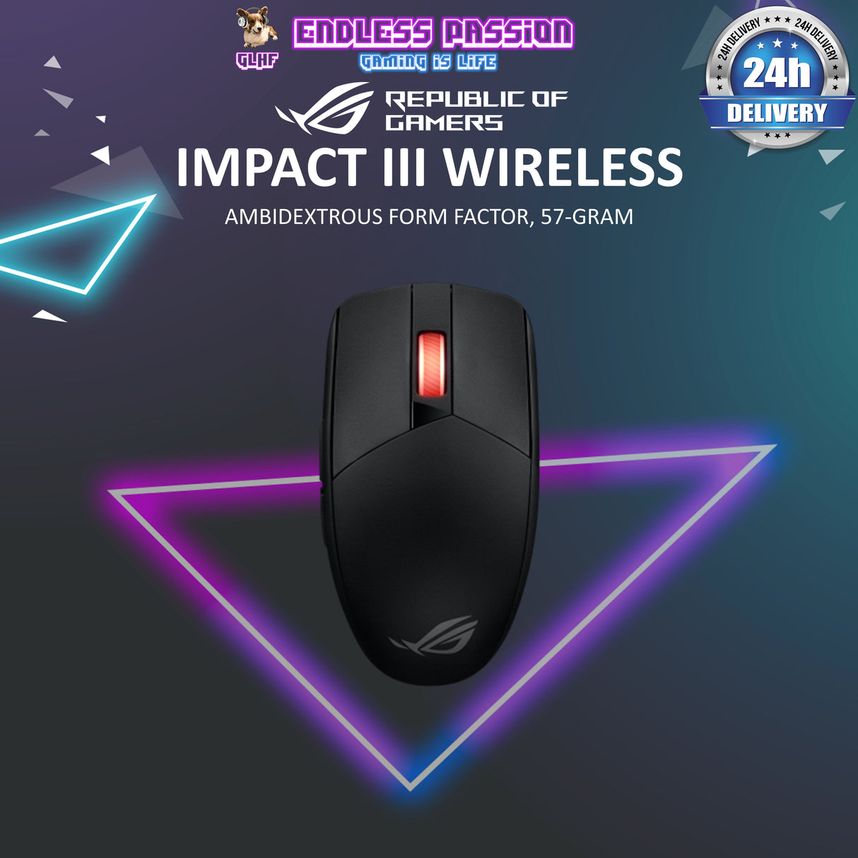 Asus ROG Strix Impact III Wireless Gaming Mouse